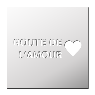 Pochoir Route de l’Amour 💗