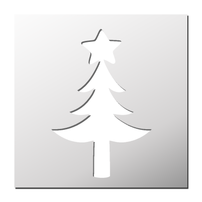 Pochoir Sapin de Noël