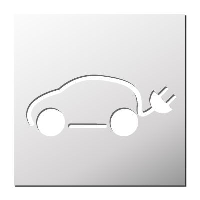 Pochoir Voiture Electrique