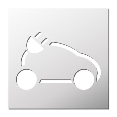 Pochoir Voiture Electrique