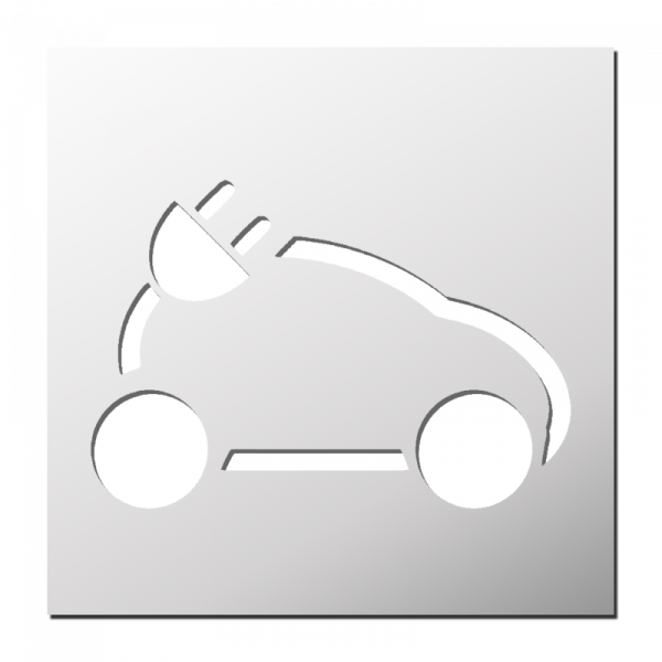 Pochoir Voiture Electrique