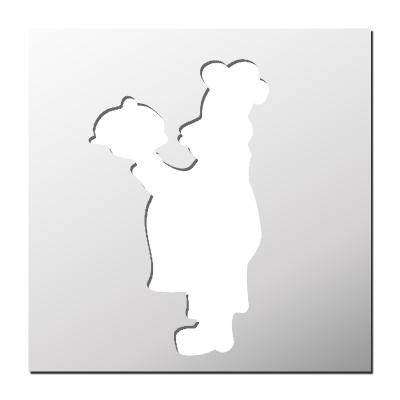 Pochoir Chef de cuisine