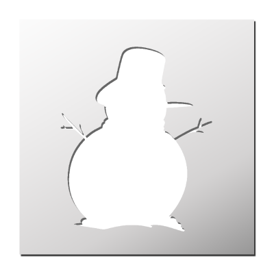 Pochoir Bonhomme de neige