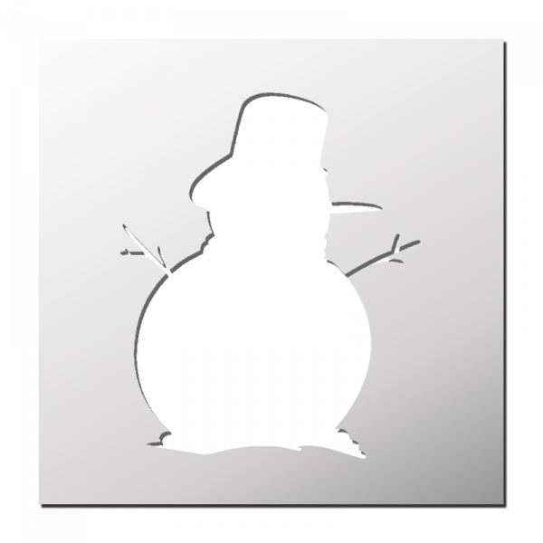 Pochoir Bonhomme de neige
