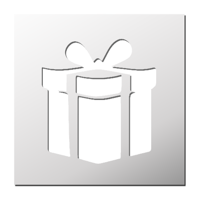 Pochoir Cadeau