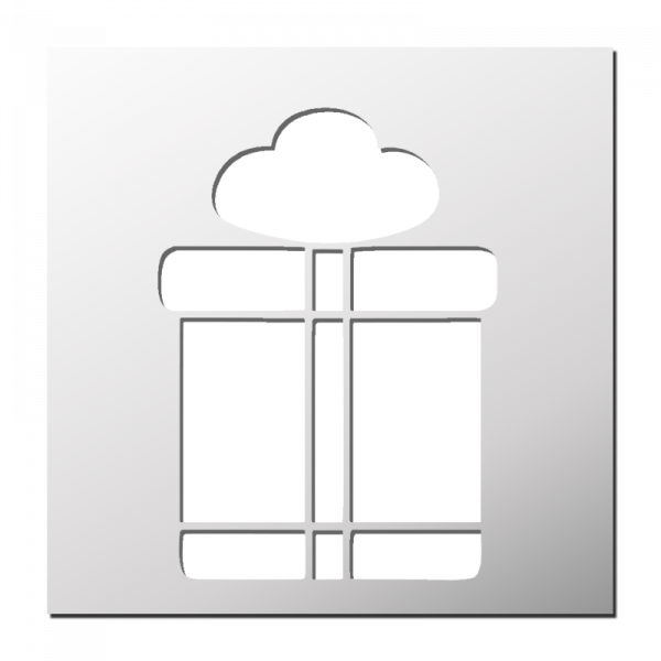 Pochoir Cadeau de Noël