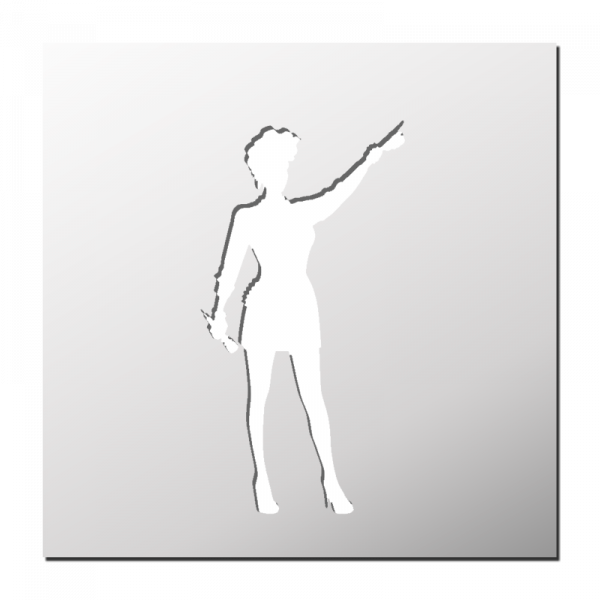 Pochoir Chanteuse