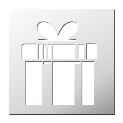 Pochoir Cadeau
