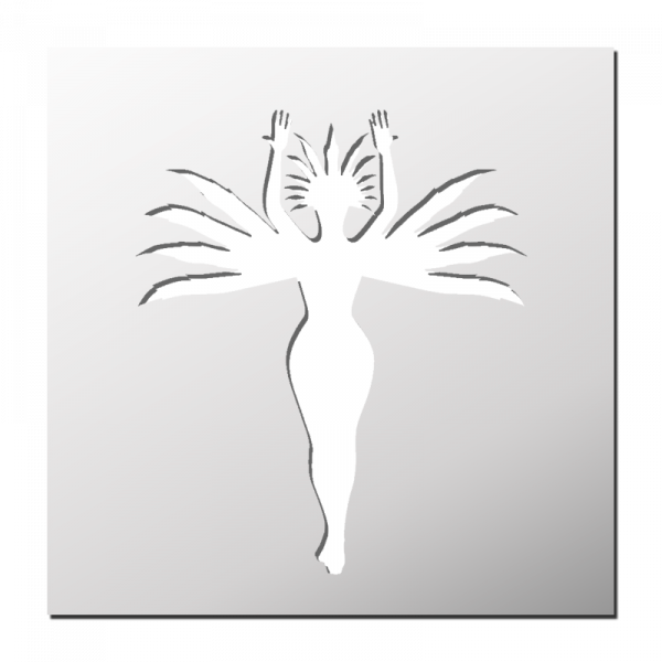 Pochoir Danseuse Brésilienne