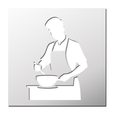 Pochoir Cuisinier