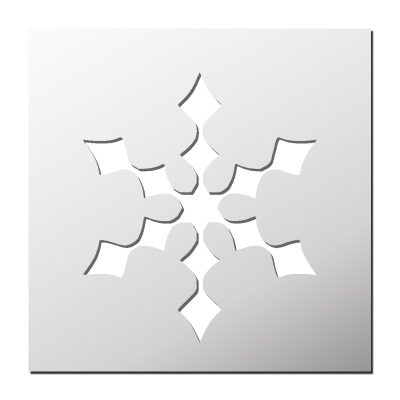 Pochoir Flocon de neige