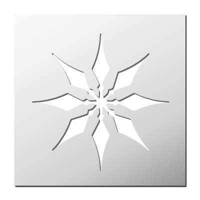 Pochoir Flocon de neige