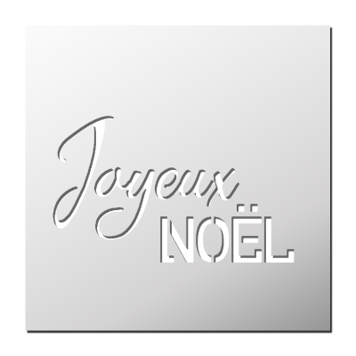 Pochoir Joyeux Noël