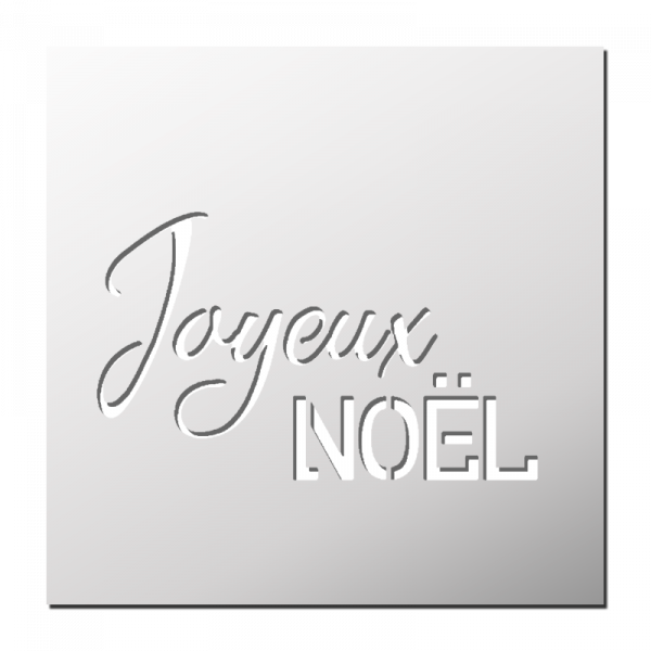 Pochoir Joyeux Noël