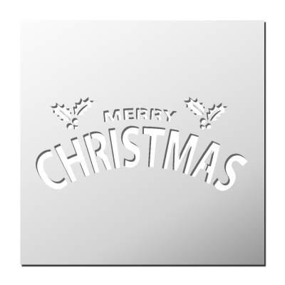 Pochoir Merry Christmas