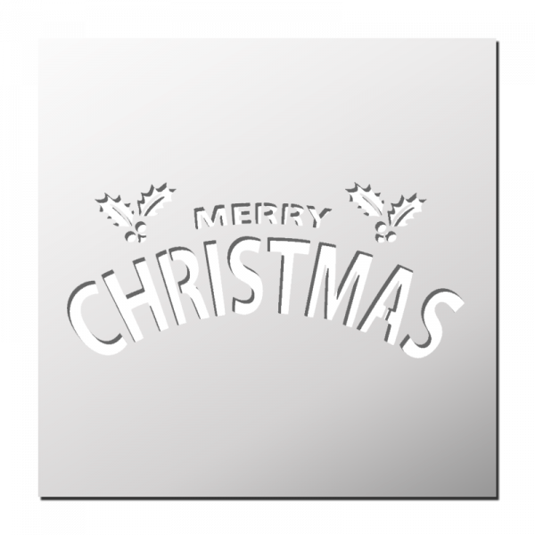 Pochoir Merry Christmas