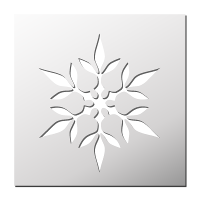 Pochoir Flocon de neige