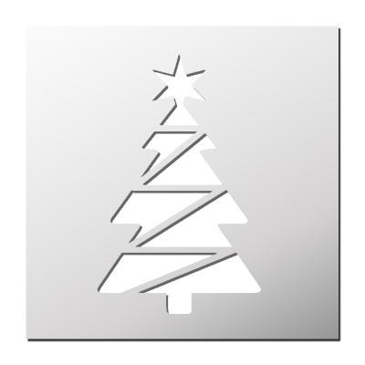Pochoir Sapin de Noël
