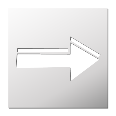 Pochoir Double Flèche