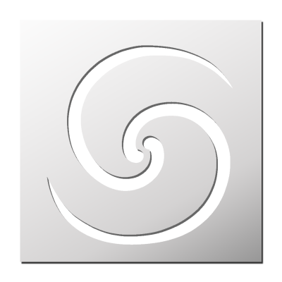 Pochoir Double Spirale