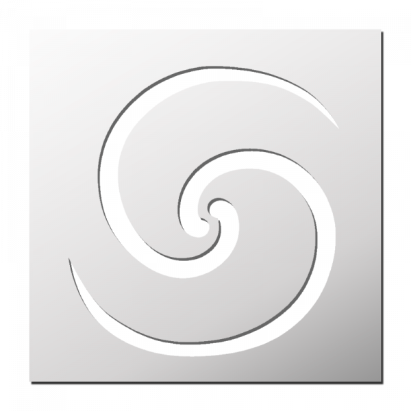 Pochoir Double Spirale
