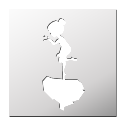 Pochoir Fée