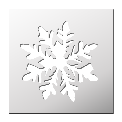 Pochoir Flocon de neige