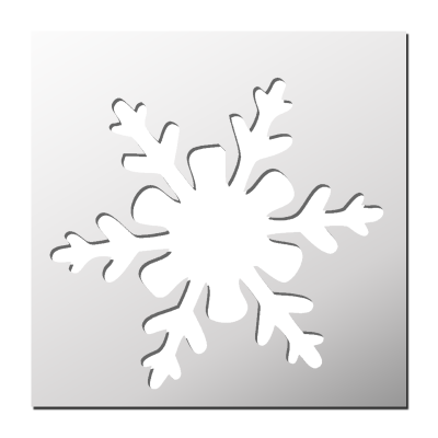 Pochoir Flocon de neige