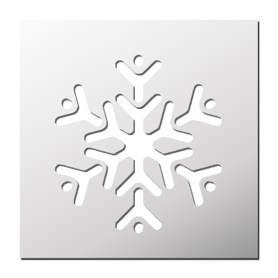Pochoir Flocon de neige