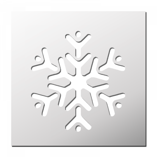 Pochoir Flocon de neige