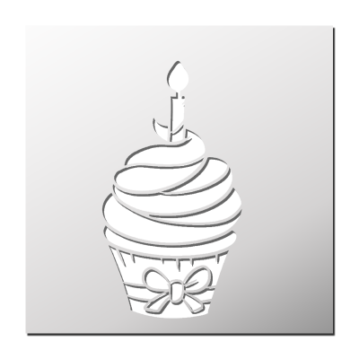 Pochoir Gâteau d’anniversaire