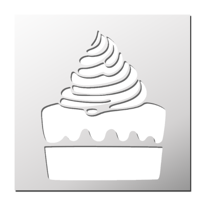 Pochoir Gâteau Chocolat