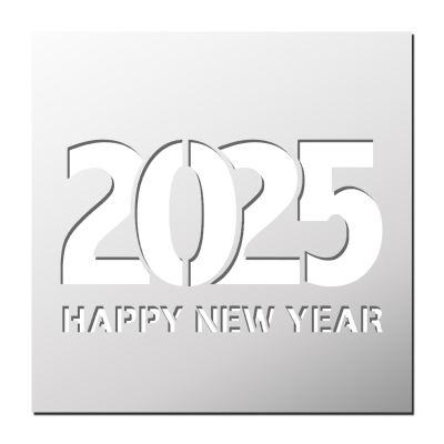 Pochoir HAPPY NEW YEAR 2025