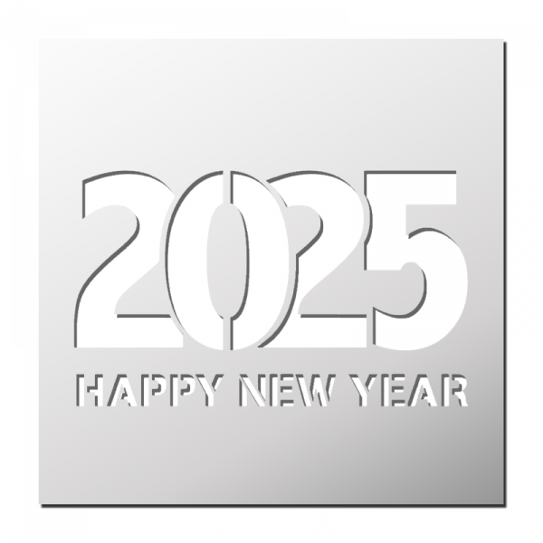 Pochoir HAPPY NEW YEAR 2025