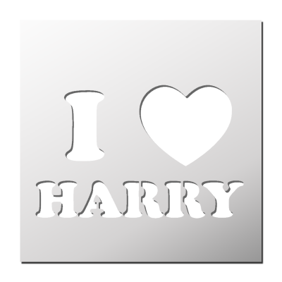 Pochoir J’aime Harry