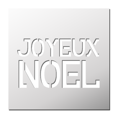 Pochoir Joyeux Noël