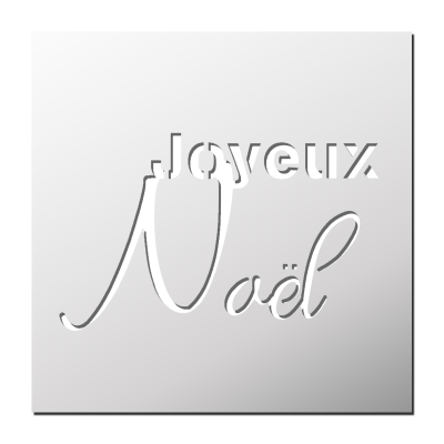 Pochoir Joyeux Noël