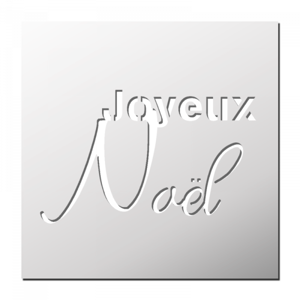 Pochoir Joyeux Noël
