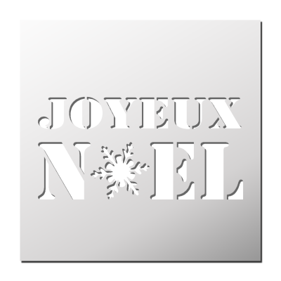 Pochoir Joyeux Noël