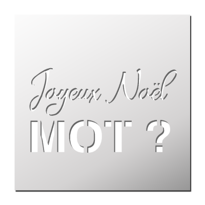 Pochoir Joyeux Noël Personnalisé