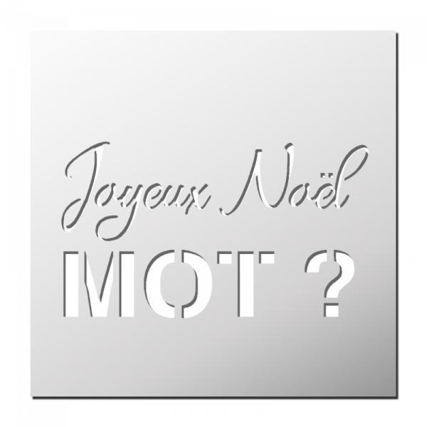 Pochoir Joyeux Noël Personnalisé