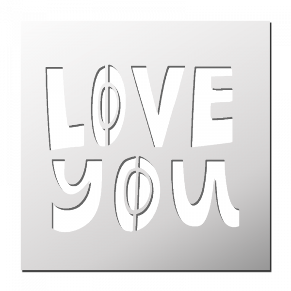 Pochoir LOVE YOU