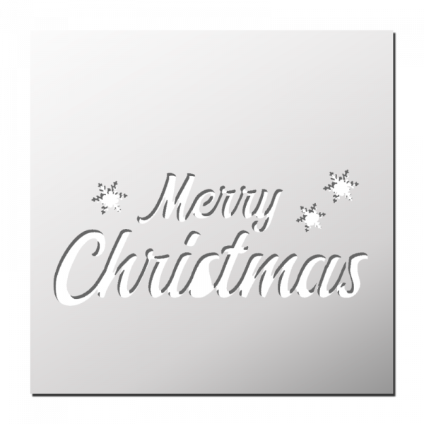Pochoir Merry Christmas