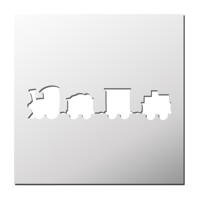Pochoir Petit Train