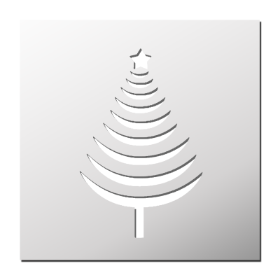 Pochoir Sapin de Noël