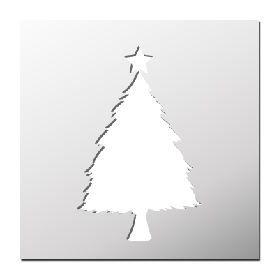 Pochoir Sapin de Noël