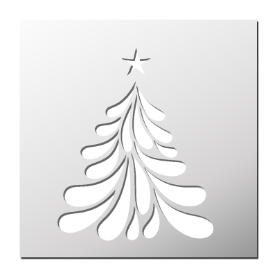 Pochoir Sapin de Noël