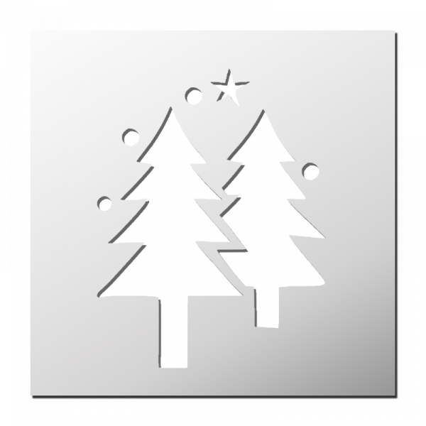 Pochoir Sapins