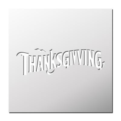 Pochoir Thanksgiving