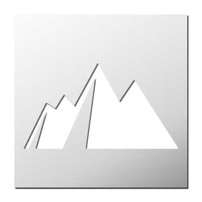 Pochoir Montagne